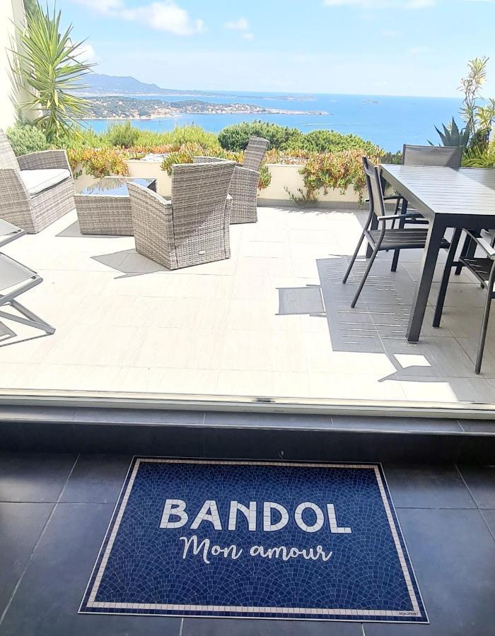 Vue Mer Imprenable Et Piscine Bandol Extérieur photo