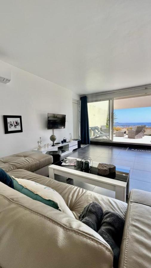 Vue Mer Imprenable Et Piscine Bandol Extérieur photo
